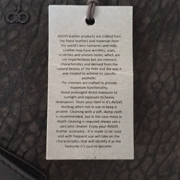 NWT AVGVS sueded black bubble pouch - Picture 4 of 5